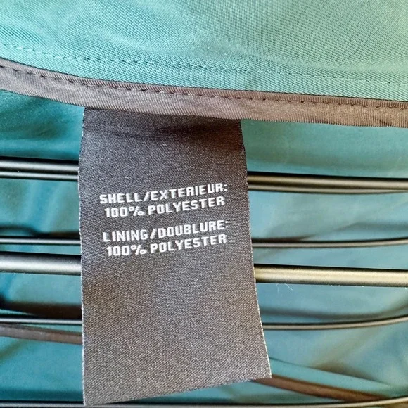 NWT Emerald Green Utility Hooded Long Overcoat Rain Coat Jacket Unisex Sz M - Picture 8 of 9